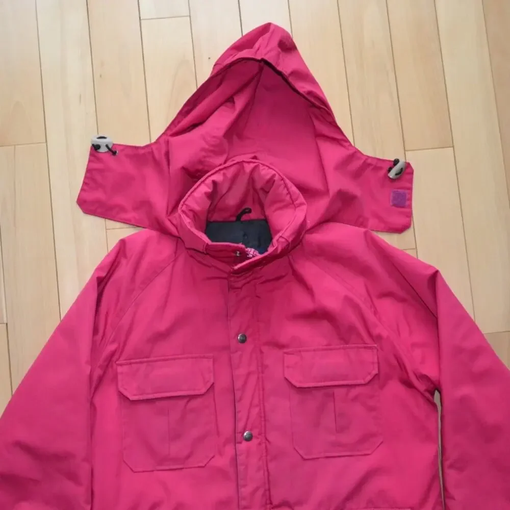 Vintage Woolrich Winter Parka Jacket Pink Size XL
